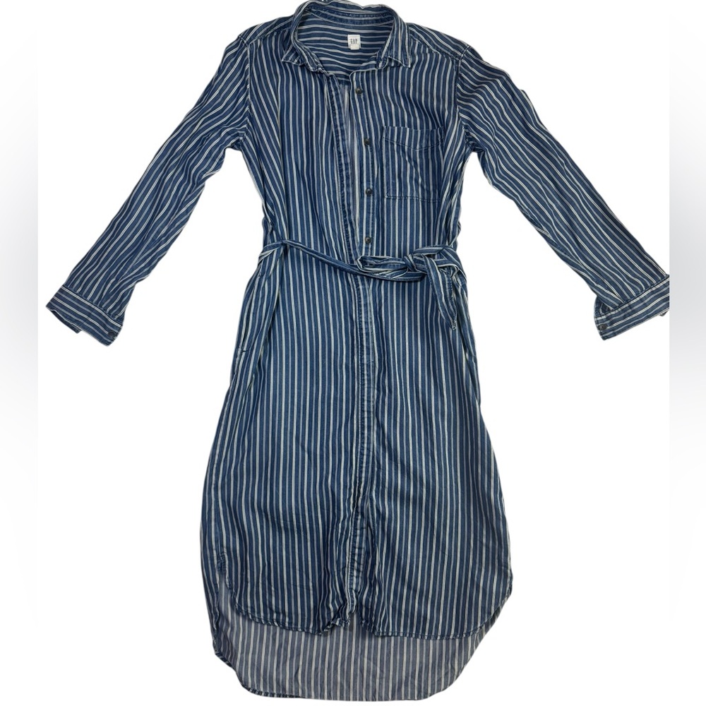 GAP Striped‎ Belted Shirtdress – Women’s XS